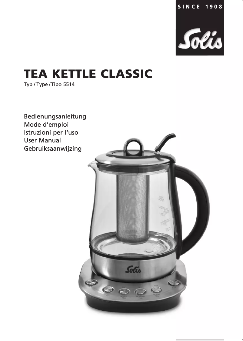 First page image of the manual for Classic 5514