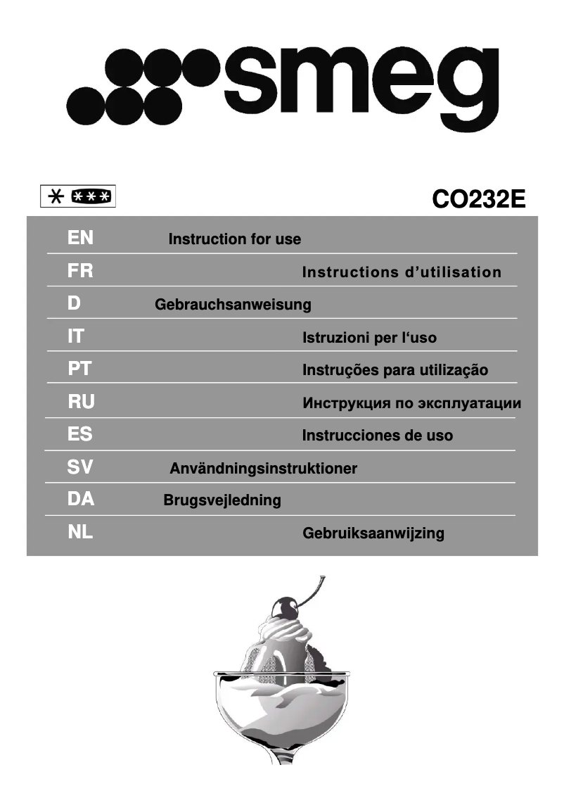 First page image of the manual for CO232E