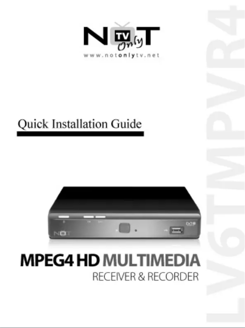 Image de la première page du manuel de l'appareil DVB-T MPEG4 HD