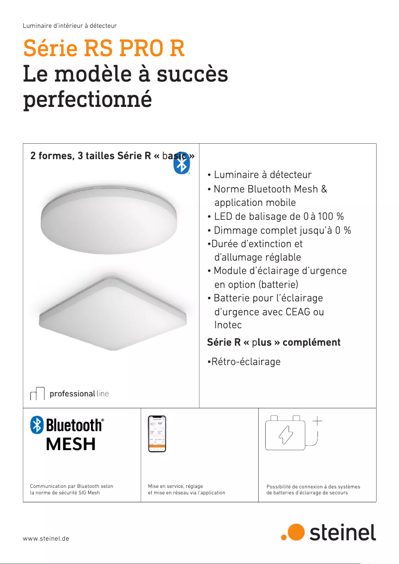 Page 1 of the manual Brochure Steinel RS PRO R30 Plus SC