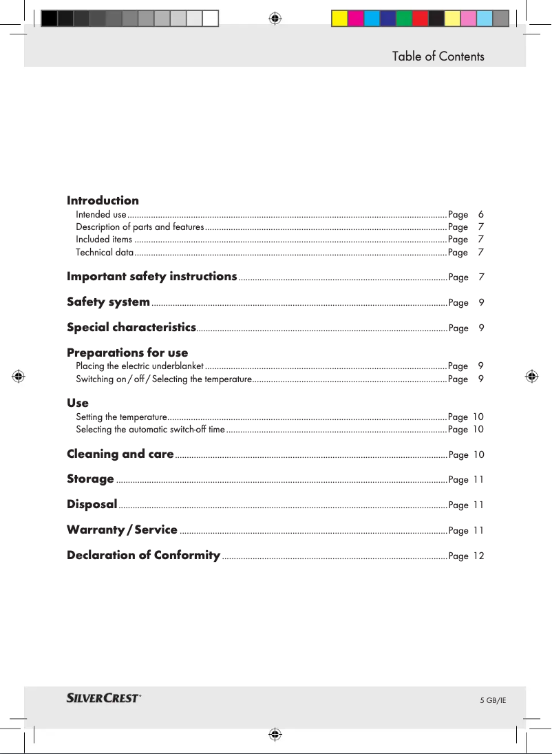 First page image of the manual for SWUB 85 A2