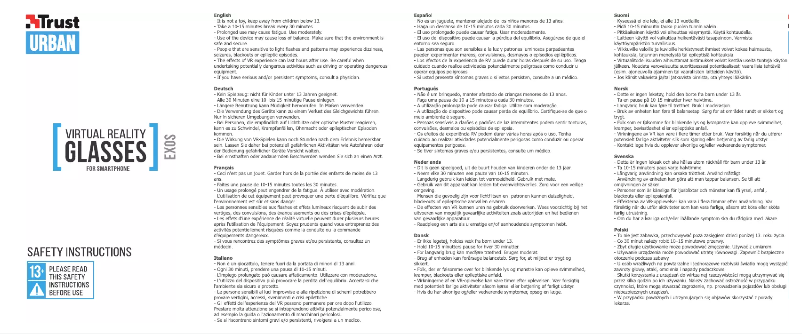 Page 1 of the manual User Manual Trust Exos Plus