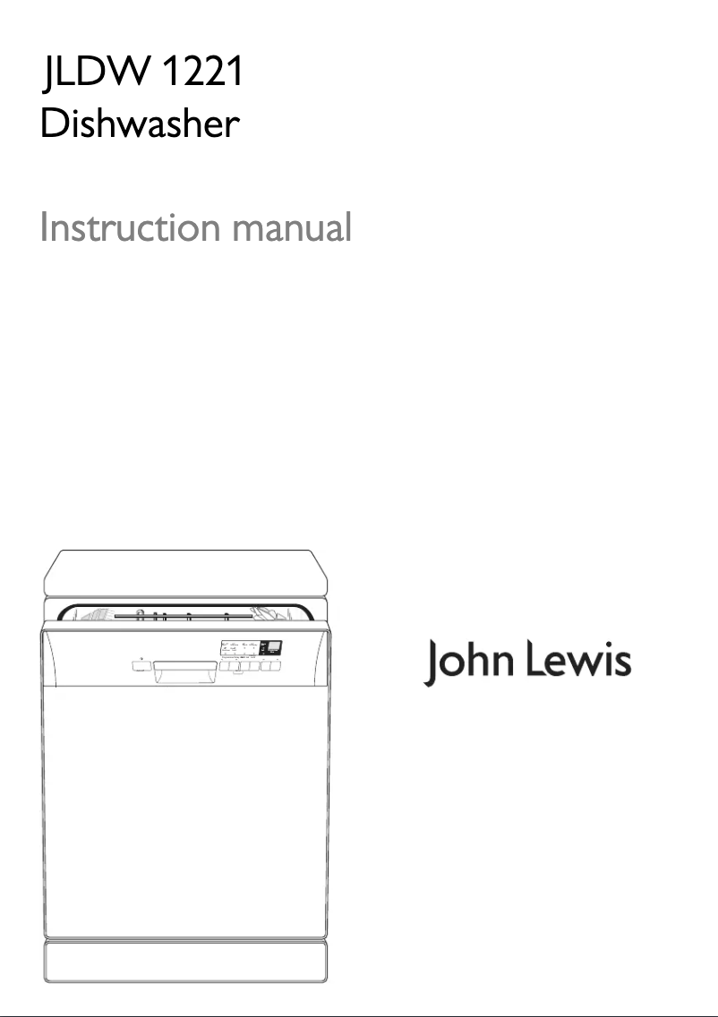 Page 1 of the manual User Manual John Lewis JLDW 1221