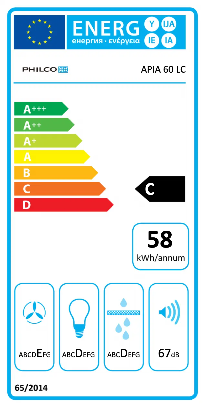 Page 1 of the manual User Manual Philco Apia 60 LC