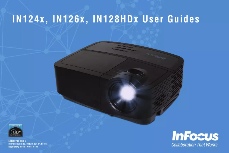 Page 1 of the manual User Manual InFocus IN128HDx