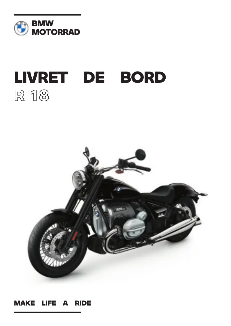 Page 1 of the manual User Manual BMW R 18 (2022)
