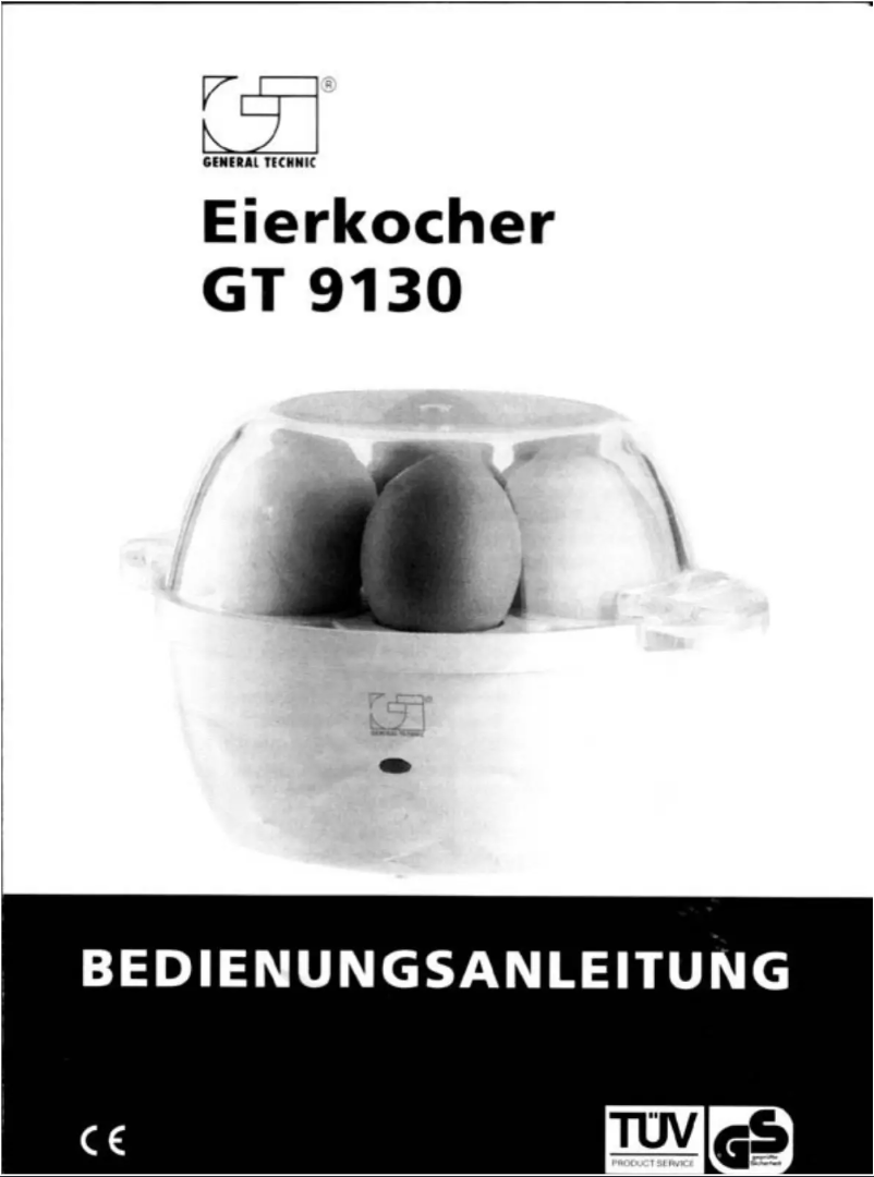 Page 1 of the manual User Manual General Technic GT 9130