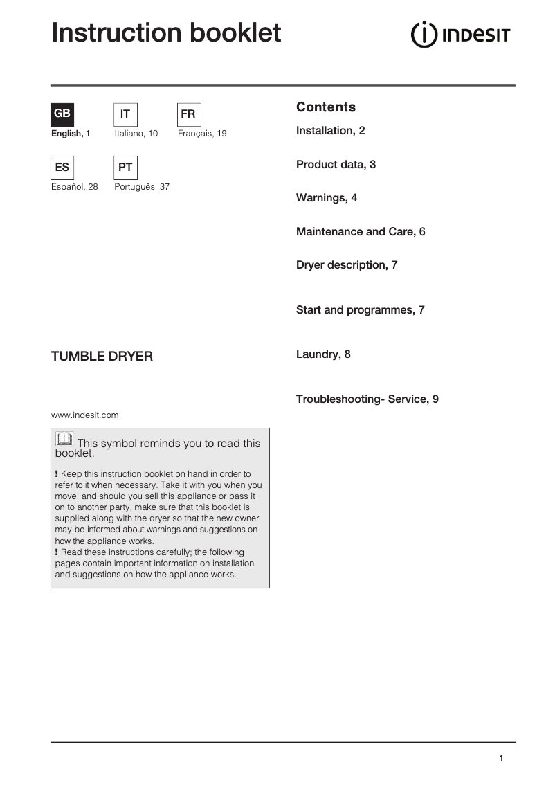 First page image of the manual for NIS 41 V (EU)