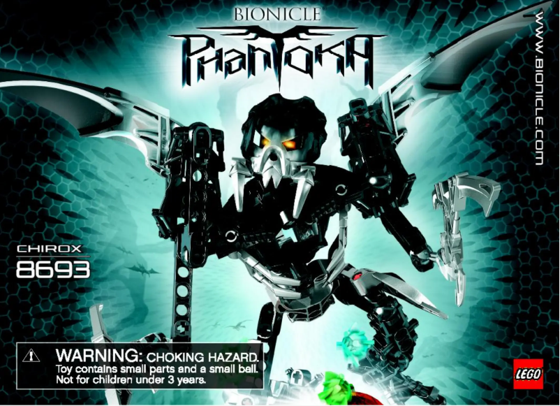 Page 1 of the manual User Manual Lego Bionicle 8693