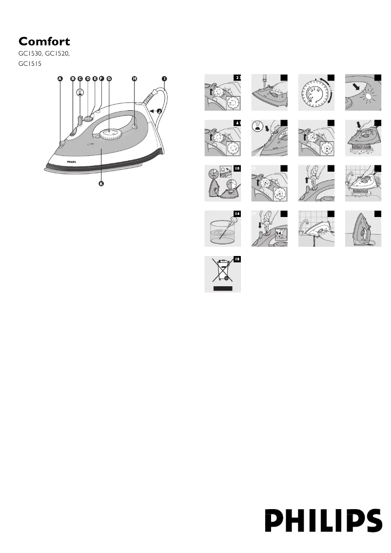 First page image of the manual for Comfort GC1515