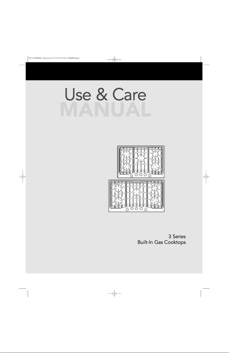 Page 1 of the manual Use and Maintenance Manual Viking RVGC33615BSS