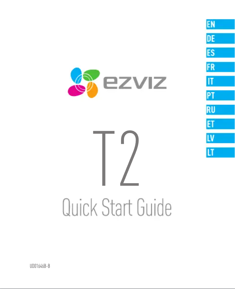 First page image of the manual for T2