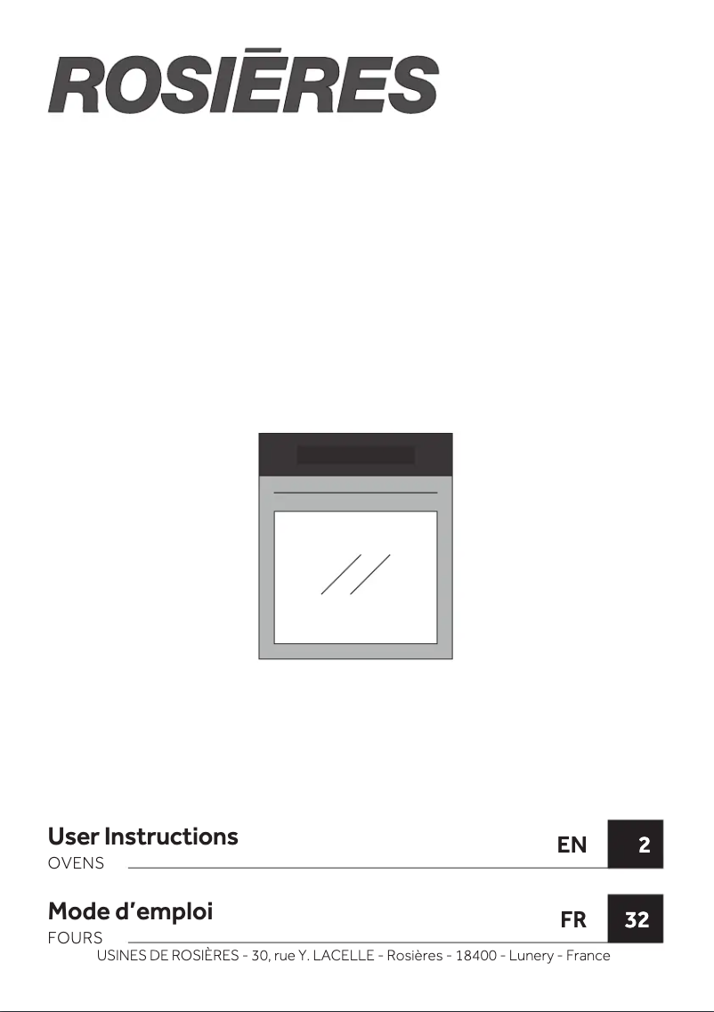 First page image of the manual for RFC32979NWF