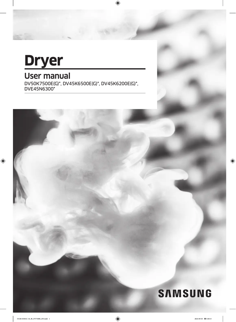 First page image of the manual for DVE45N6300V