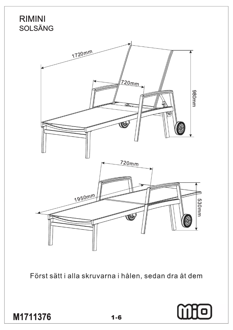 Page 1 of the manual User Manual Mio Rimini