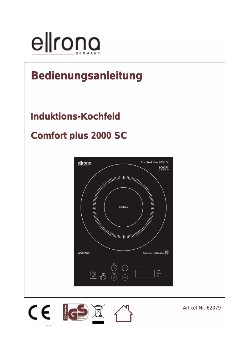 First page image of the manual for Comfort Plus 2000 SC