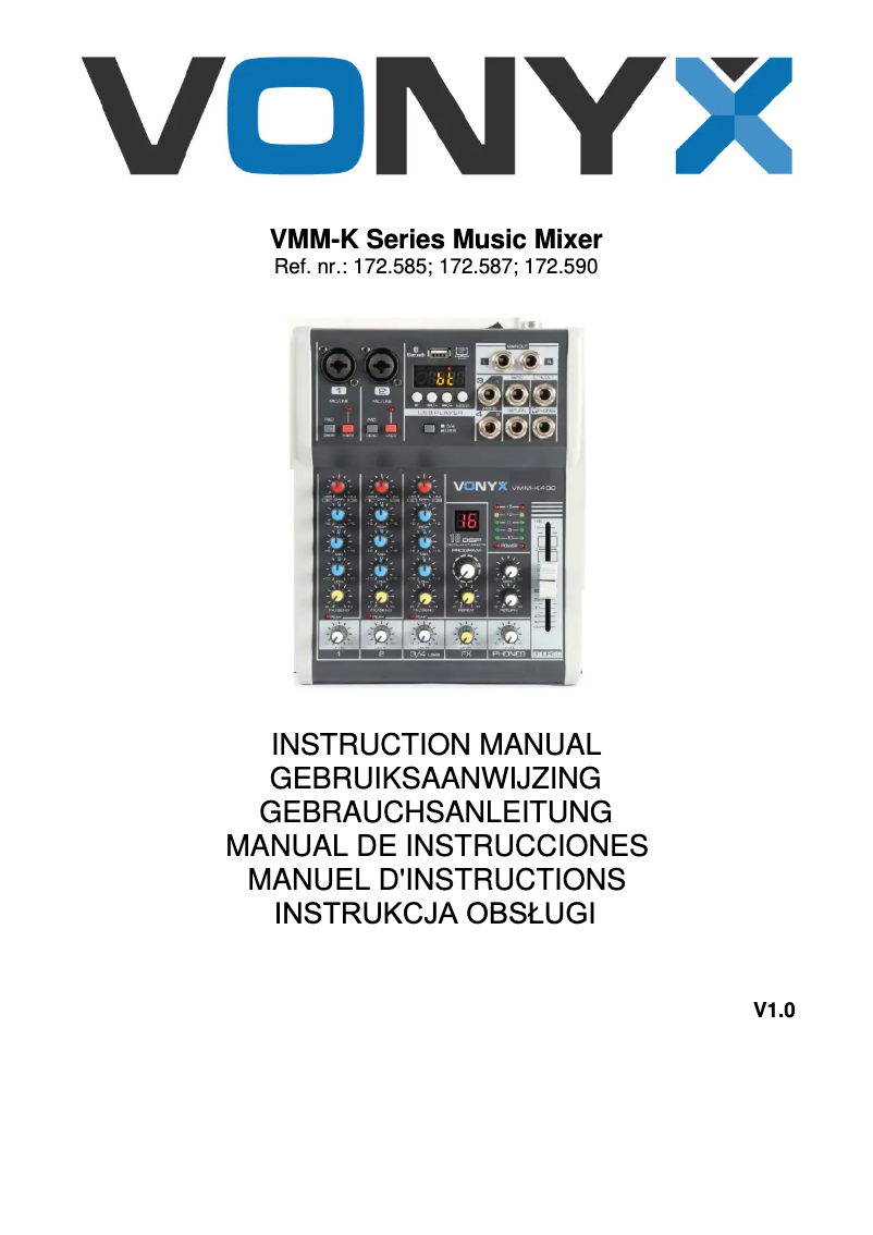 First page image of the manual for VMM-K402