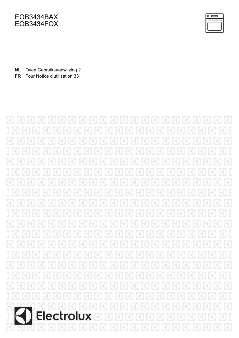 Page 1 of the manual User Manual Electrolux EOB3434FOX