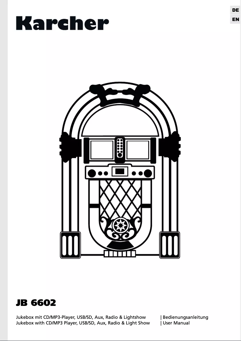 First page image of the manual for JB 6602