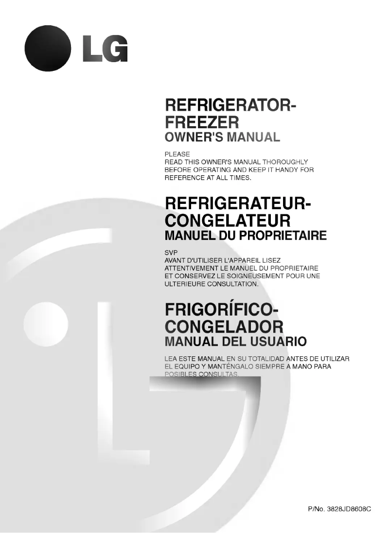 Page 1 of the manual User Manual LG GR-323SL