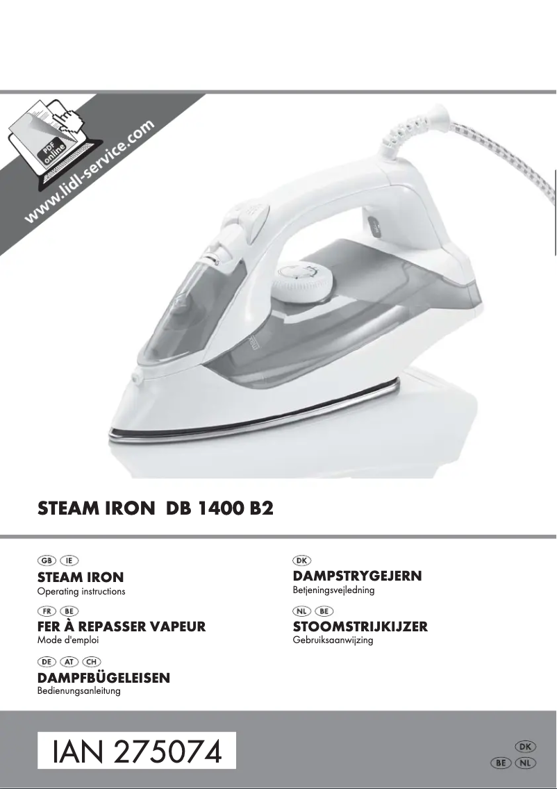 Page 1 of the manual User Manual SilverCrest DB 1400 B2