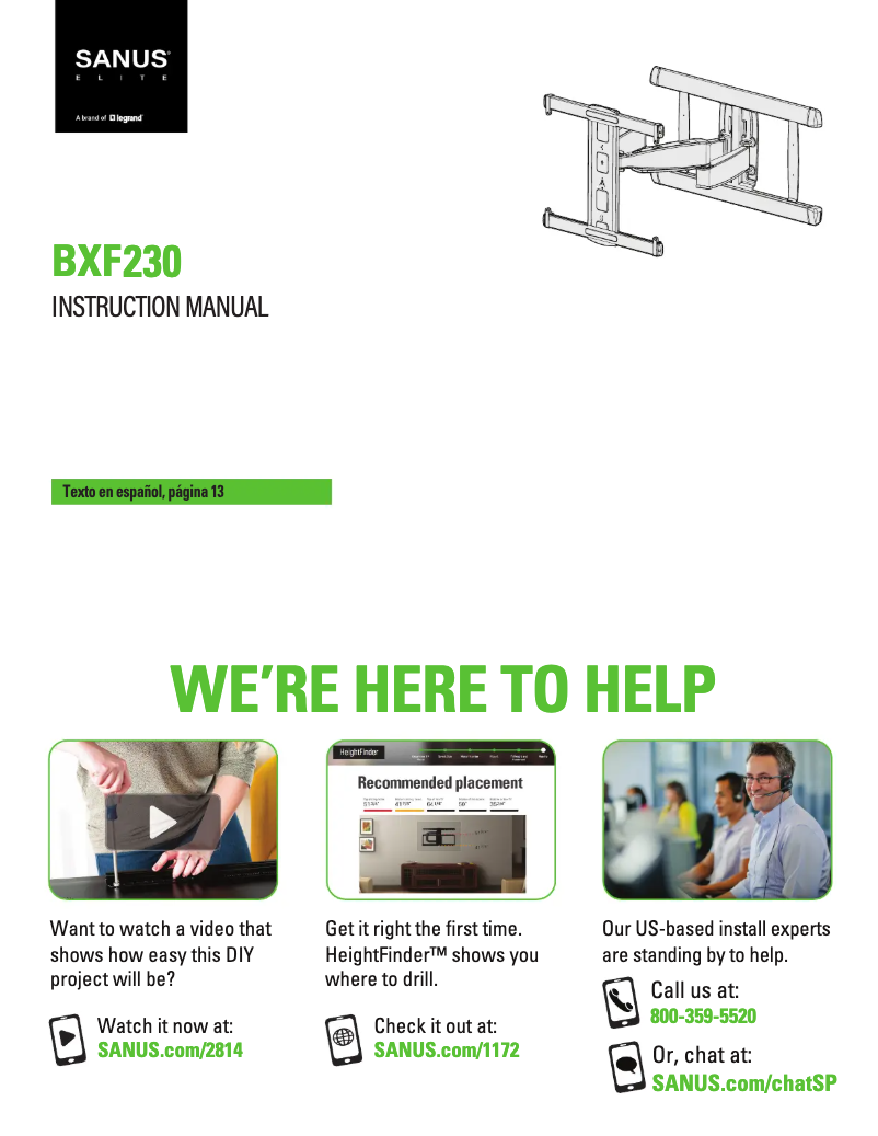 First page image of the manual for BXF230