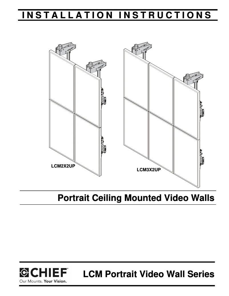 First page image of the manual for Fusion LCM2X2UP