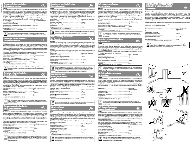 Page 1 de la notice Manuel utilisateur Eberle RTR 9722