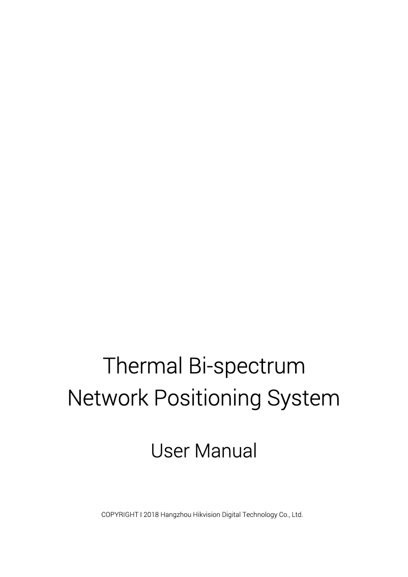 First page image of the manual for DS-2TD6236-75C2L/V2