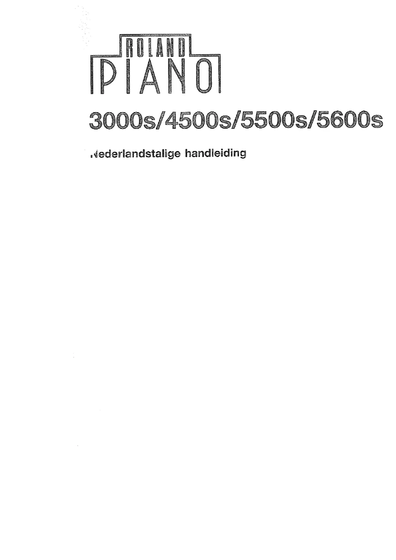 First page image of the manual for 3000s