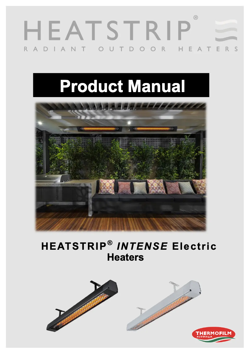 First page image of the manual for Intense THY2200W