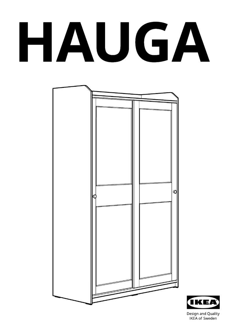 Page 1 of the manual User Manual Ikea HAUGA 404.569.17