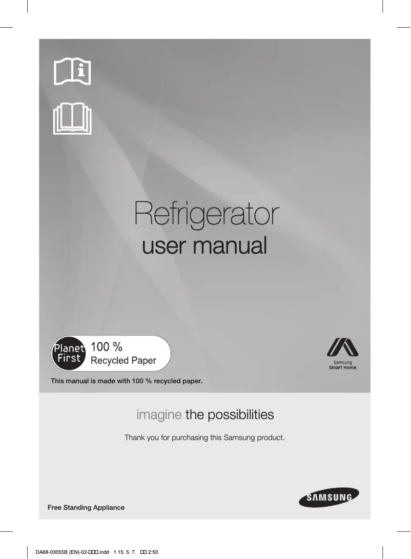 Page 1 of the manual User Manual Samsung SRF836WDRS
