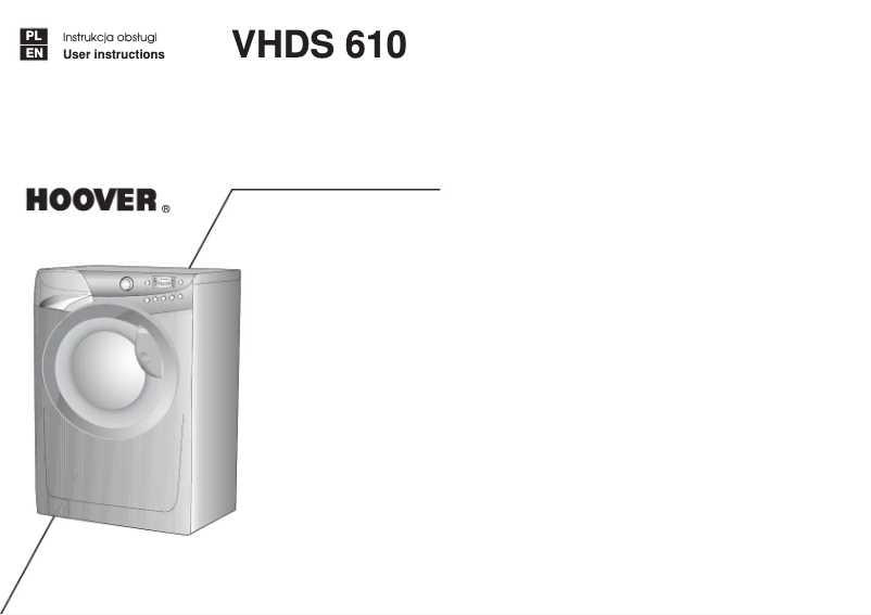 First page image of the manual for VHDS 610-30