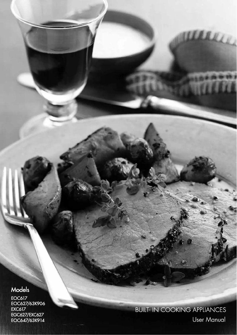 Page 1 of the manual User Manual Chef EOC627S