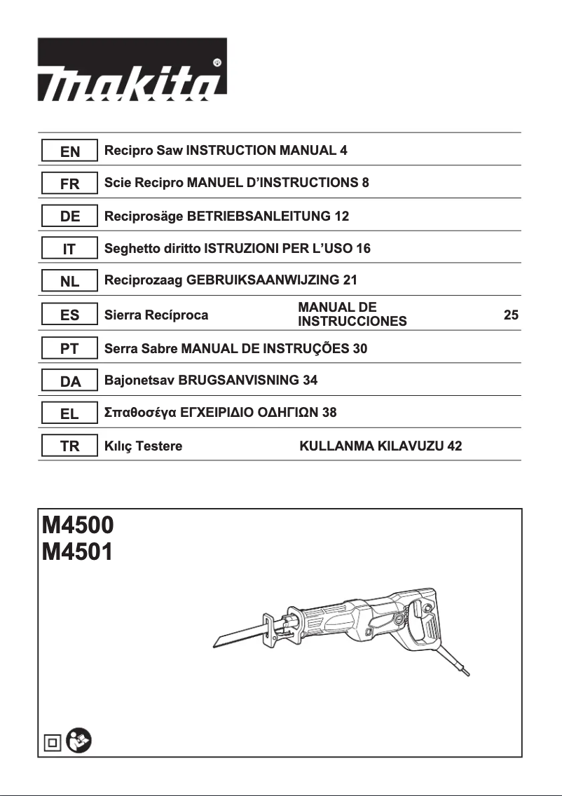 First page image of the manual for M4500