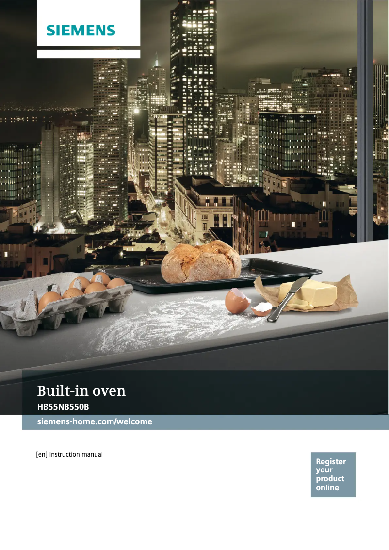 First page image of the manual for HB55NB550B