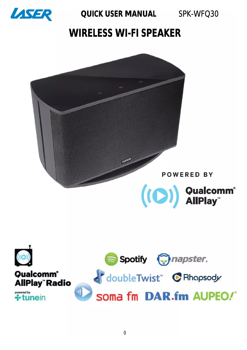 First page image of the manual for SPK-WFQ30