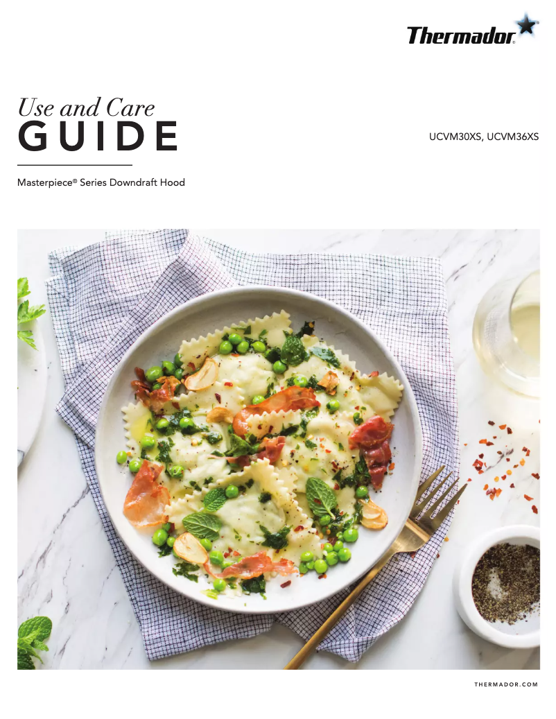 First page image of the manual for UCVM30XS