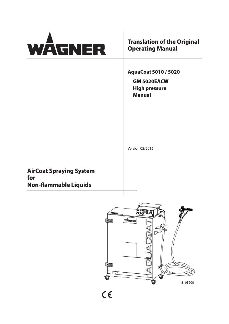 Page 1 of the manual User Manual Wagner GM 5020EACW
