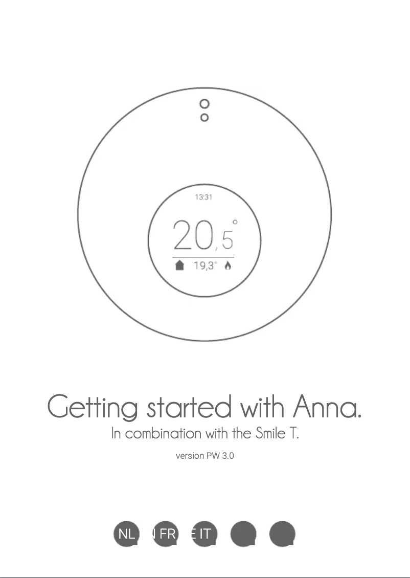 Page 1 of the manual User Manual Plugwise Anna