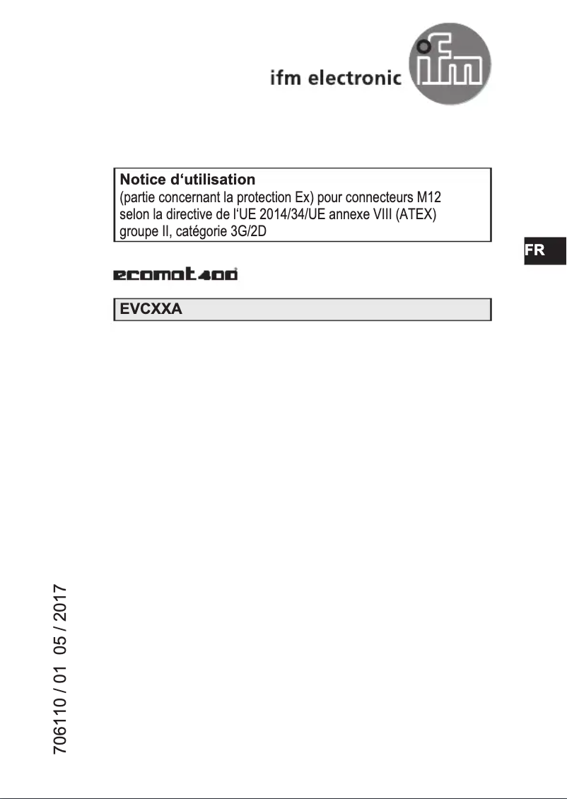 First page image of the manual for EVC09A