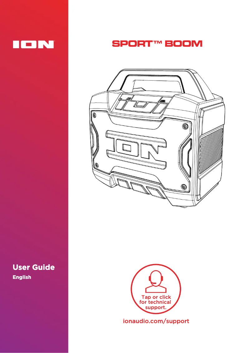 First page image of the manual for Sport Boom