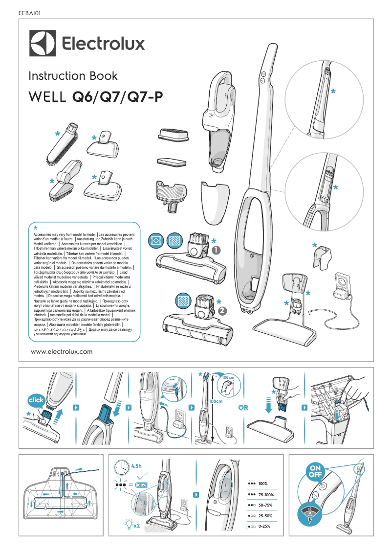 Page 1 de la notice Manuel utilisateur Electrolux Well A5 WA51-305GY