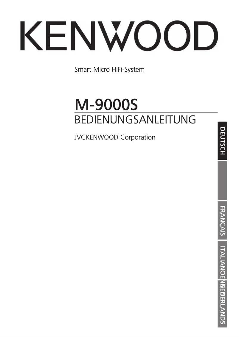 Page 1 of the manual User Manual Kenwood M-9000S