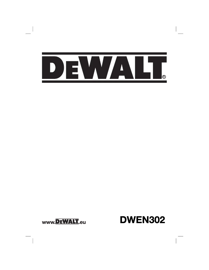 First page image of the manual for DWEN302