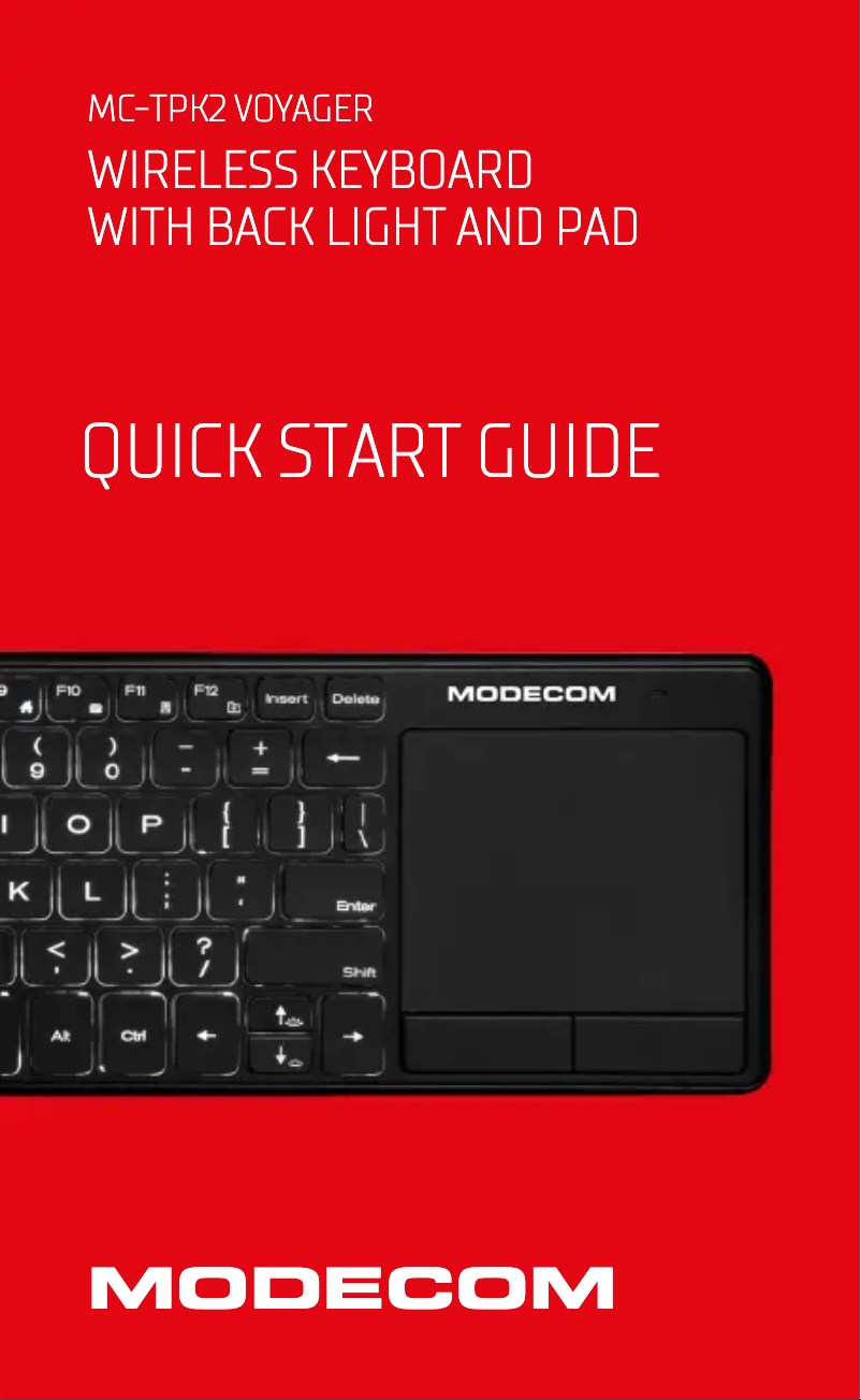 First page image of the manual for MC-TPK2 VOYAGER