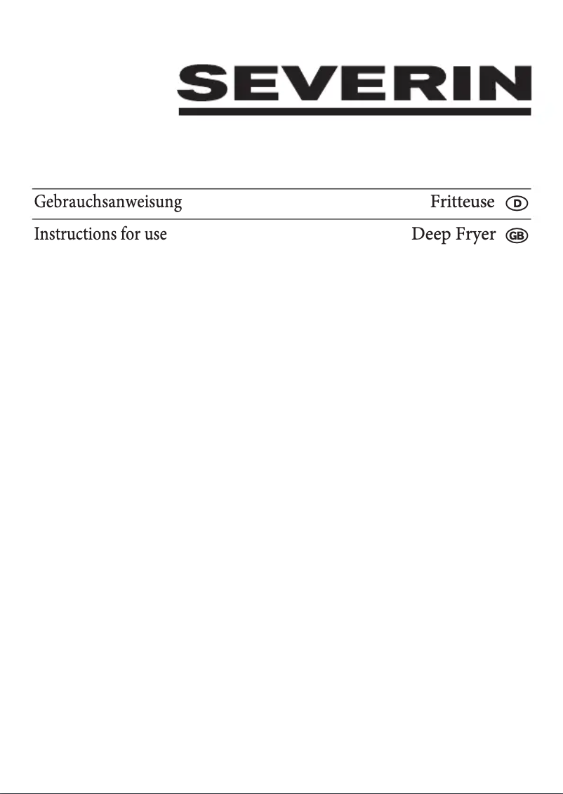 Page 1 of the manual User Manual Severin FR 2436