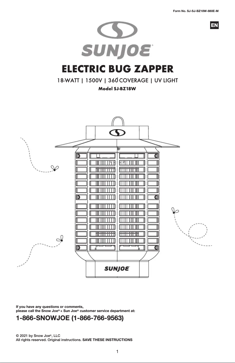 First page image of the manual for SJ-BZ18W