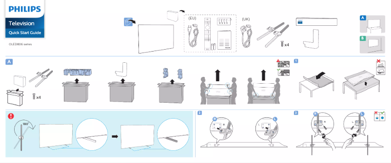First page image of the manual for 55OLED806